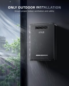 APUS 8.1 GPM Propane Tankless Water Heater, 190,000 BTU, Outdoor - Image 7