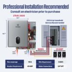 Westinghouse 27kW Electric Tankless Water Heater, 240V, WiFi, Whole House - Image 9