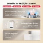 MIZUDO 7.9 GPM Natural Gas Tankless Water Heater, 180,000 BTU, Indoor, WiFi - Image 15