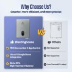 Westinghouse 27kW Electric Tankless Water Heater, 240V, WiFi, Whole House - Image 3