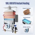 Westinghouse 7.9 GPM Gas Tankless Water Heater, 180,000 BTU, Indoor - Image 4