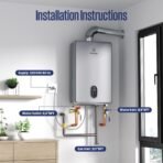 Westinghouse 7.9 GPM Gas Tankless Water Heater, 180,000 BTU, Indoor - Image 8