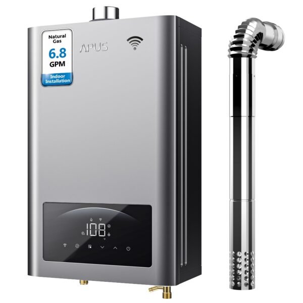 APUS 6.8 GPM Natural Gas Tankless Water Heater, 140,000 BTU, Indoor