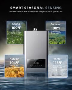 APUS 6.8 GPM Propane Tankless Water Heater, 140,000 BTU, Indoor - Image 31