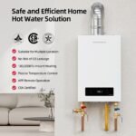MIZUDO 7.9 GPM Natural Gas Tankless Water Heater, 180,000 BTU, Indoor, WiFi - Image 3